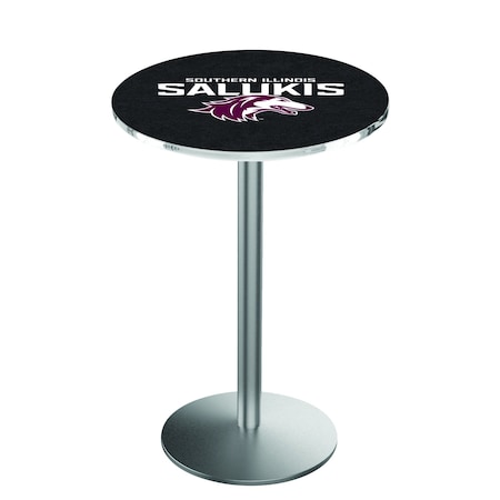 Holland Bar Stool Co 36" Stainless Steel Southern Illinois Pub Table, 36" dia. Top L214S3636SouIll