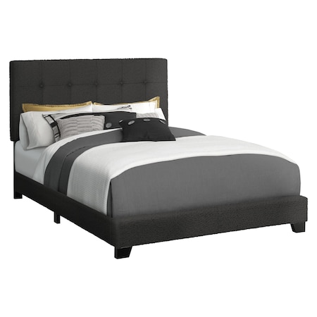 Monarch Specialties Bed, Full Size, Bedroom, Upholstered, Frame Only, Transitional I 5805F