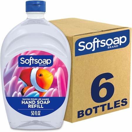Softsoap Aquarium Design Liquid Hand Soap - Fresh Scent Scent - 1.56 quart - Bacteria Remover, Dirt, 6PK US05262A