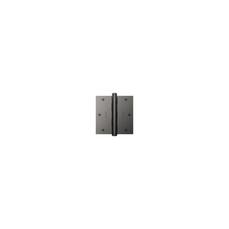 Baldwin Baldwin 3-1/2in x 3-1/2in - 5/8in Radius Mortise Hinge Graphite Nickel Finish 1135076I
