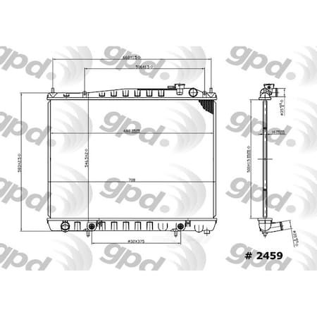 Global Parts Distributors Radiator 2459C