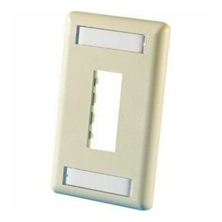 Ortronics 2-PORT FLUSH MOUNT UNLOADED, SINGLEGANG TRACJACK, ELECTRICAL IVORY 40300548-13