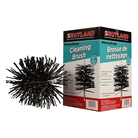 Rutland 6in Chimney Sweep Round Poly Cleaning Brush 16906