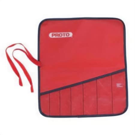 Proto Tool Pouch, 14 Pocket, Canvas, Red, 10-1/2 in L x 9-1/2 in W J25TR70C