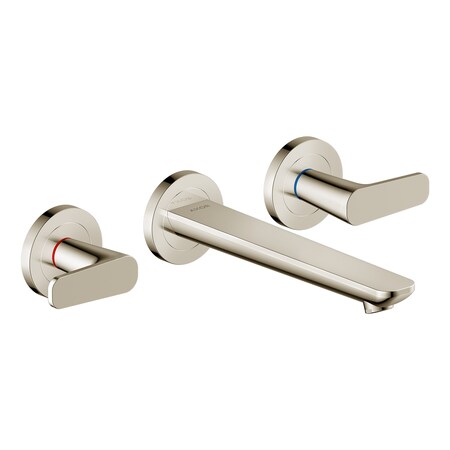 Axor Citterio C Wall-Mounted Widespread Faucet, 1.2 GPM in Polished Nickel 49070831
