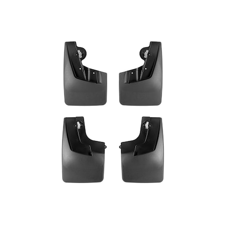 Weathertech Black, No Drill MudFlaps 110171-120171