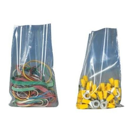 Zoro Select Open-Ended Bag, 1 mil, Clear, Twist Tie, 1000 PK PB2260