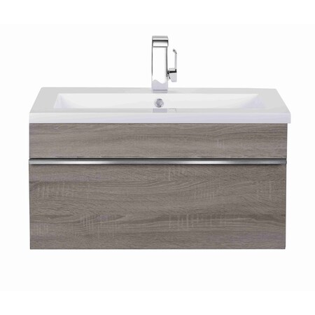 Cutler Trough Collection 30 in Wall Mount Modern Bathroom Vanity - Dorato FV-TR-DORATO30