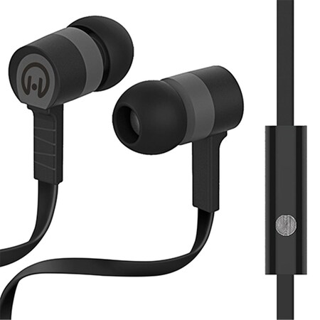 Hypergear Low Ryder Earphones with Mic - Black & Grey HYP-39000