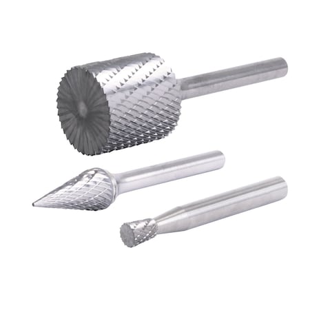 Pearl Premium Double Cut Bur SL-1, 1/4 x 5/8 x 1/4, 6in Shank CBSL1DCL6