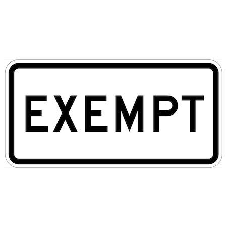 Sign Solutions Usa Traffic Sign, 24 in Width, Aluminum Sign, Horizontal Rectangle DUS10DWT2412R15-3P