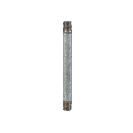 Anvil Nipple 1/8in MPT Galvanized Steel 4in L Galvanized 8700147104