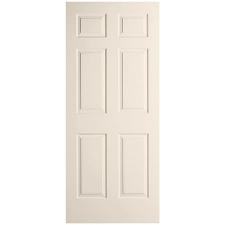 Codel Doors 34" x 80" Primed 6-Panel Colonist Molded Hollow Core Slab Door 2168MHCCOL