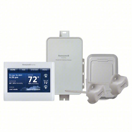 Honeywell Home 2-Wire IAQ Kit, 7 Programs, 4 H, 2 C, Hardwired, 24VAC YTHX9421R5101WW/U