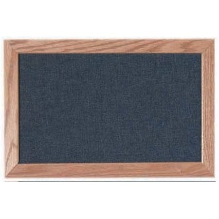 Aarco Designer Fabric Bulletin Board w/ an Oak Frame, Frame: Clear Lacquer, Board: Black 12''Hx18''W OF1218028