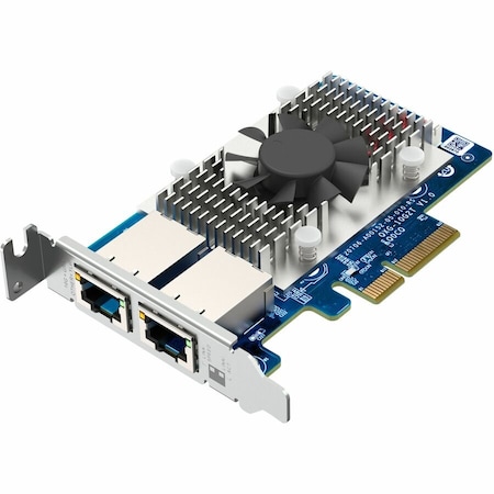 Qnap DUAL-PORT BASET 10GBE NETWORK EXPANSION CARD, LOW-PROFILE FORM FACTOR, PCIE GEN3 X4, QXG-10G2T