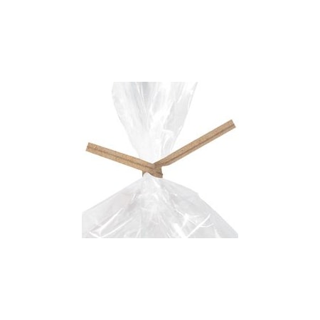 Bubblefast 2000-8 x 5/32'' Recycled Paper Twist Tie, 2000PK BFPBTW8