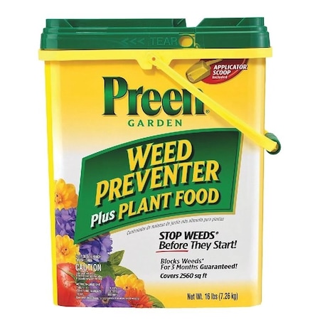 Preen Preen 21-63907 Weed Preventer Plus Plant Food, 16 lb Drum 21-63907