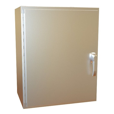 Hammond Handle Electrical Enclosure, 30 in H, 16 in D, 24 in W, 12, 13, 3R, 4, 4X, Stainless Steel HW302416SSHK
