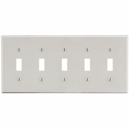 Hubbell Wiring Device-Kellems WallPlate, Toggle, Almond, Polycarbonate P5LA