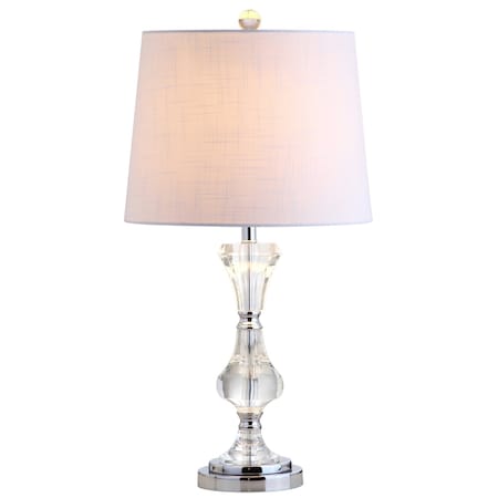Jonathan Y Riley 25" Crystal LED Table Lamp, Clear JYL2040A