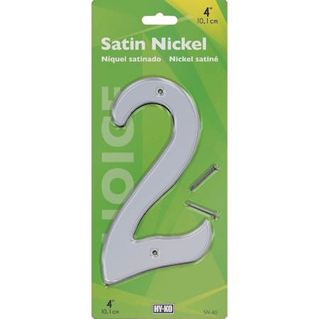Hy-Ko 4'' Satin Nickel Number 2 SN-40/2