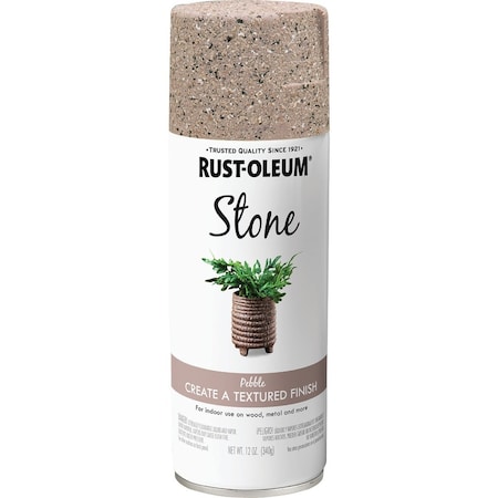 Rust-Oleum 12 Oz. Stone Pebble Textured Spray Paint 7995830