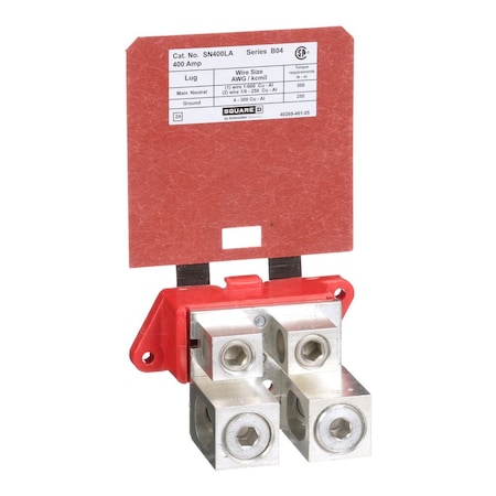 Square D Neutral Assembly Kit, Powerpact H and J-Frame Circuit Breaker Enclosures, 400A SN400LA