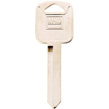 Hy-Ko Key Blank, Solid Brass, Nickel, For: Ford, Lincoln, Mercury Vehicles 11010H67