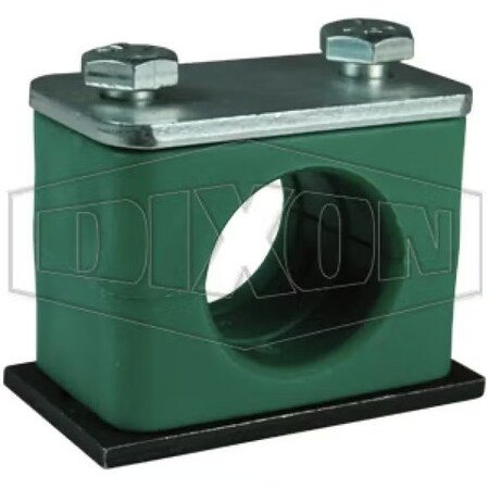 Dixon Heavy Duty Tube Clamp, 1 in Pipe, Polypropylene/Steel HHD16T