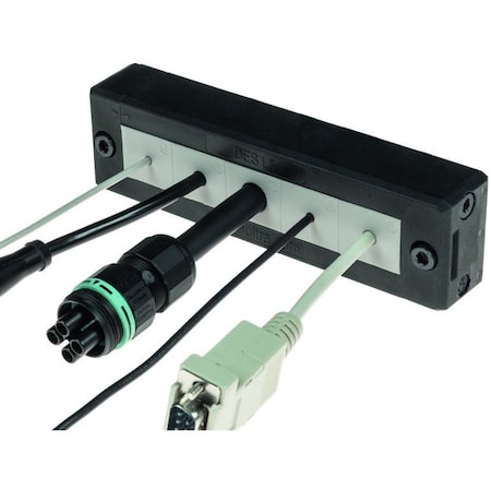 Detas DES L5 Splittable Frame, 112 x 18 mm Cutout, Black 1731010005