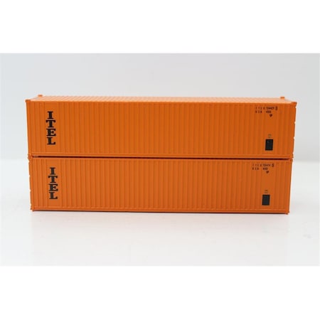 Animacion N Scale Itel 40 ft. Container, 2PK AN1798914