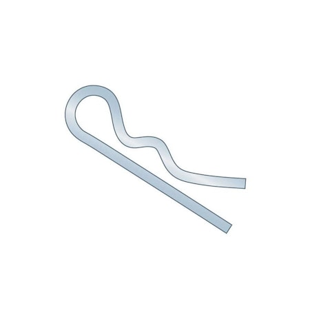 Huyett Bridge Pin, Zinc Plated Spring Steel, 0.148 in Wire Dia x 2.812 in Length x Fits 27/64 in Shaft BP-129