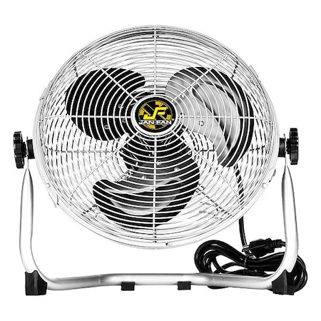 Jan Fan MountedFan, Yellow, 12inDia, Steel, 3Blade JF-12F-S