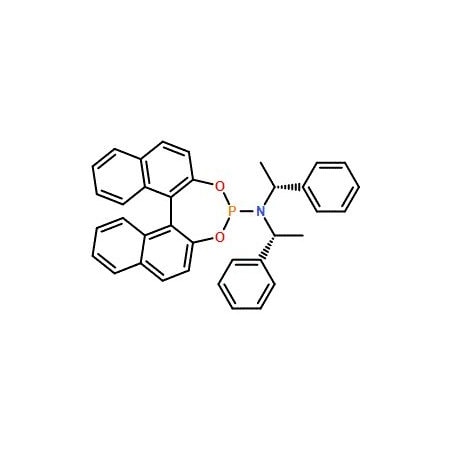 Ak Scientific N, N-Bis((R)-1-phenylethyl)dinaphtho[2, 1-d:1', 2'-f][1, 3, 2]dioxaphosphepin-4-amine (25g), CAS 497883- 1054AC-25g