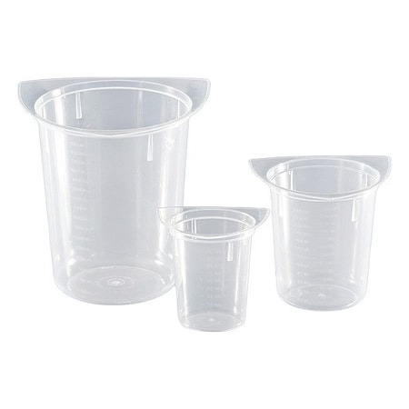 Zoro Select Beaker, Plastic, Colorless, PK100 3632