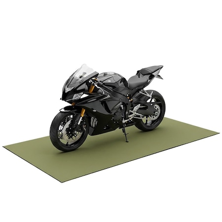 Rubber-Cal TFS-122 Motorcycle Mat, 5mm x 4ft x 6ft, Light Brown 03-286-BN-MOT-46