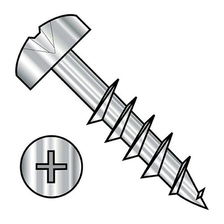 Phillips Pan Machine Screw, Plain 410 Stainless Steel, 3000 PK