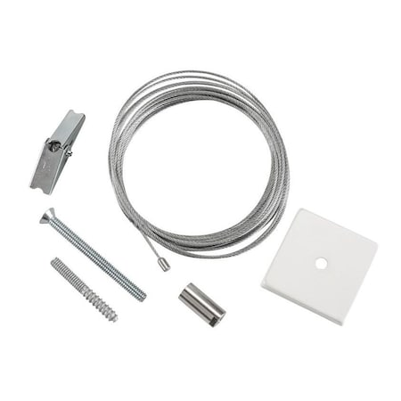 Keystone Canopy Cover Non-Feed Kit, Drywall / Stud Mount | 2" Square| White KT-LALED-2SC-1-NF-KIT