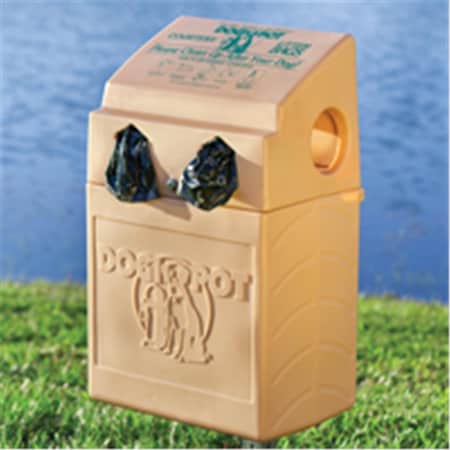 Dogipot Dog Valet Polyethylene Pet Waste Station & Receptacle, Sand Beige DO87357