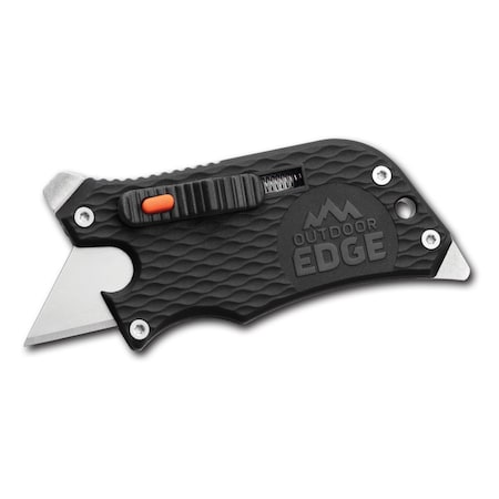 Outdoor Edge Cutlery SLIDEWINDER, Black Utility Knife SWK-30C