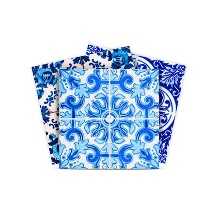 Homeroots 8" X 8" Greta Multi Mosaic Peel and Stick Tiles 400319