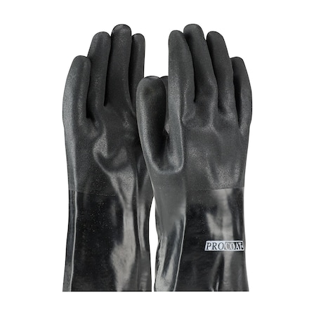 Pip Premium PVC Dipped Glove with Jersey Liner and Rough Acid Finish, 12" Length, 12PK 9958