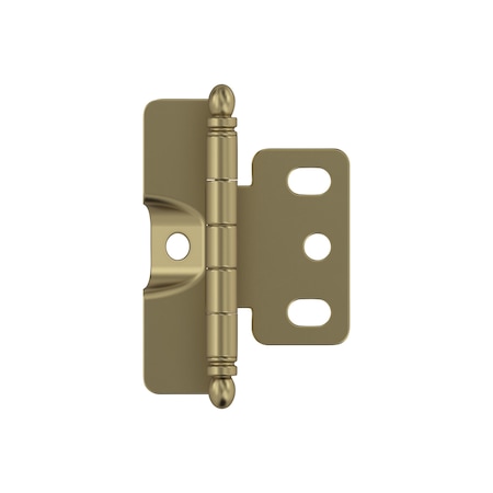 Amerock 3/4in 19mm Door Thickness Full Inset Full Wrap Ball Tip Golden Champagne Cabinet Hinge, Single PK3175TBBBZ