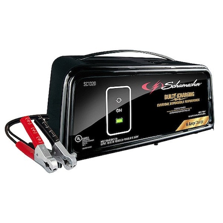 Schumacher Electric Battery Charger, 6 ft Cable SC1320L