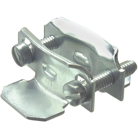 Halex Clamp, Conduit Use, 3/4 in; 1 in, Steel, Galvanized 26512
