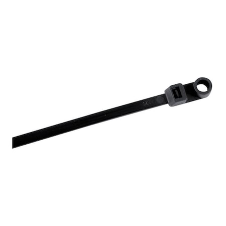 Gardner Bender Cable Tie, 8 in L, Black, Nylon 6/6, 50 lb Strength 45-308MTUVB
