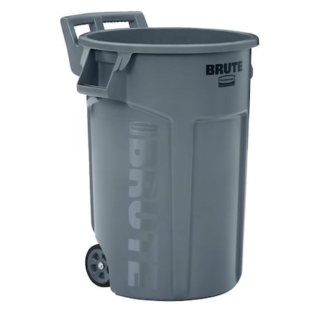 Rubbermaid Container, 44 gal, Plastic, Gray 2131929