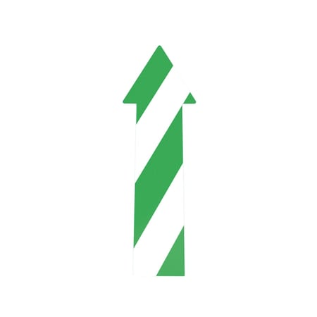 Safetytac Adhesive Floor Arrows, 3.5 in Height, 10 in Width, Flexible PVC, Arrow STHA1073