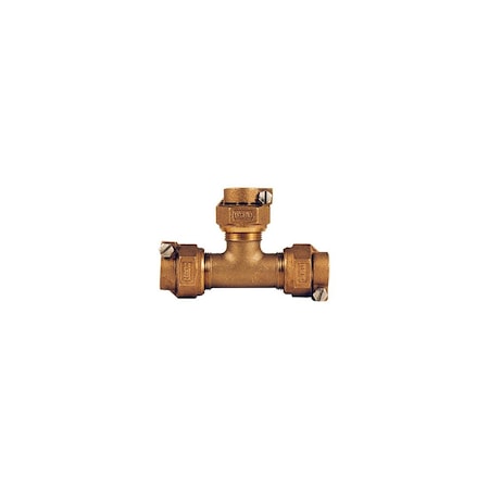 Legend Valve T-4441NL Series Pipe Tee, 1 in, Pack Joint, Bronze, 100 psi Pressure 313-395NL